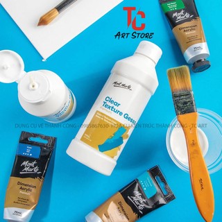 Gesso Trong Suốt - Clear Texture Gesso MONT MARTE 500ml