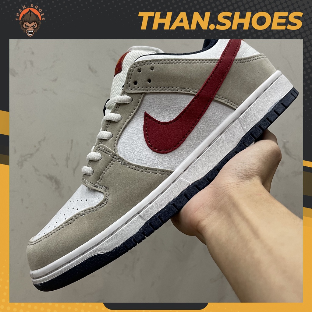 Giày SB Dunk Low Kasina, SB Xám Móc Đỏ - Than.Shoes