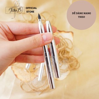 Cọ môi đầu ánh bạc dạng bút Feather B