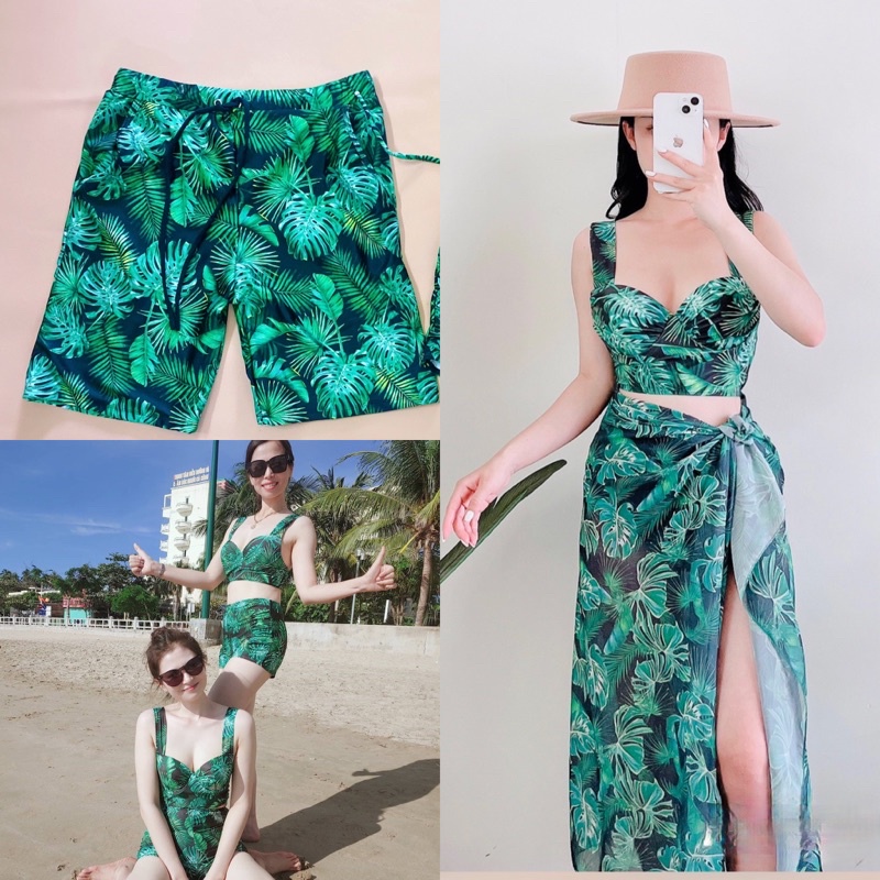 Set đôi nam nữ , nữ có khăn