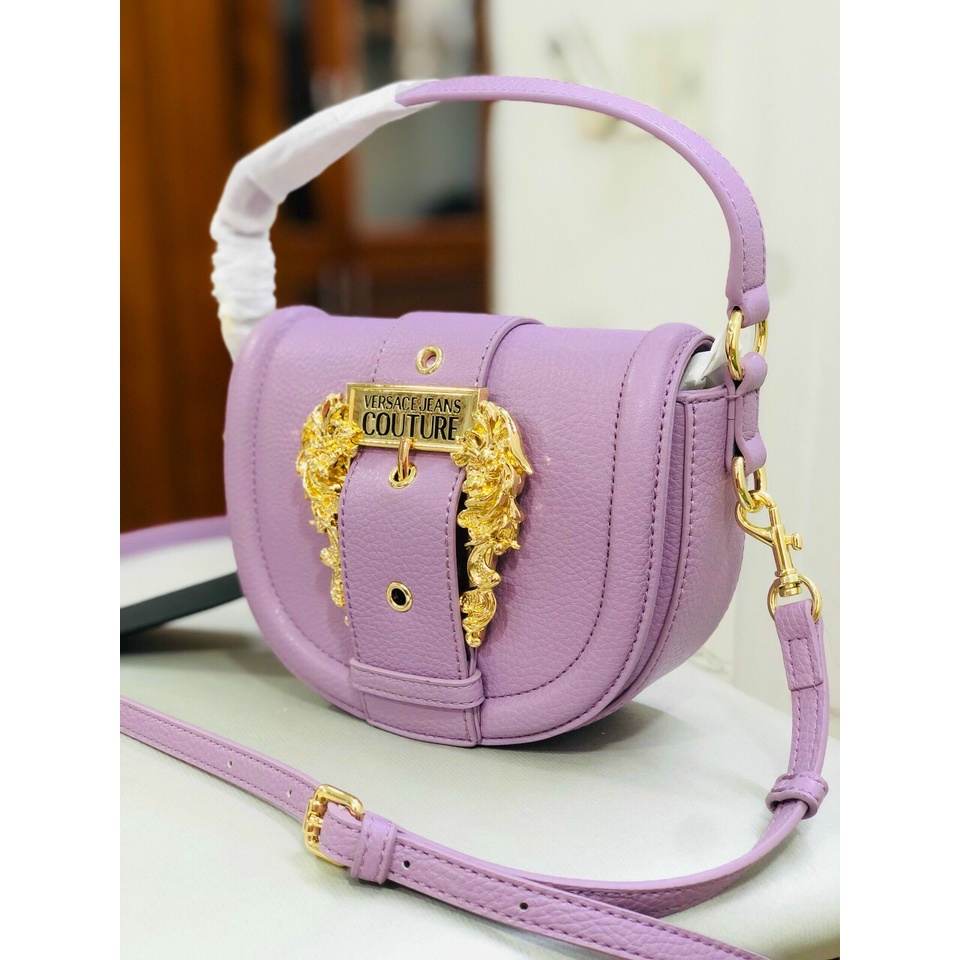 Túi versace tròn tím