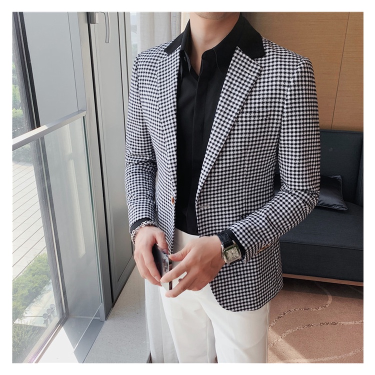 Áo vest, áo vest nam phong cách hànn quốc thiết kế phối màu kẻ caro cực sang chảnh và đẳng cấp - H68