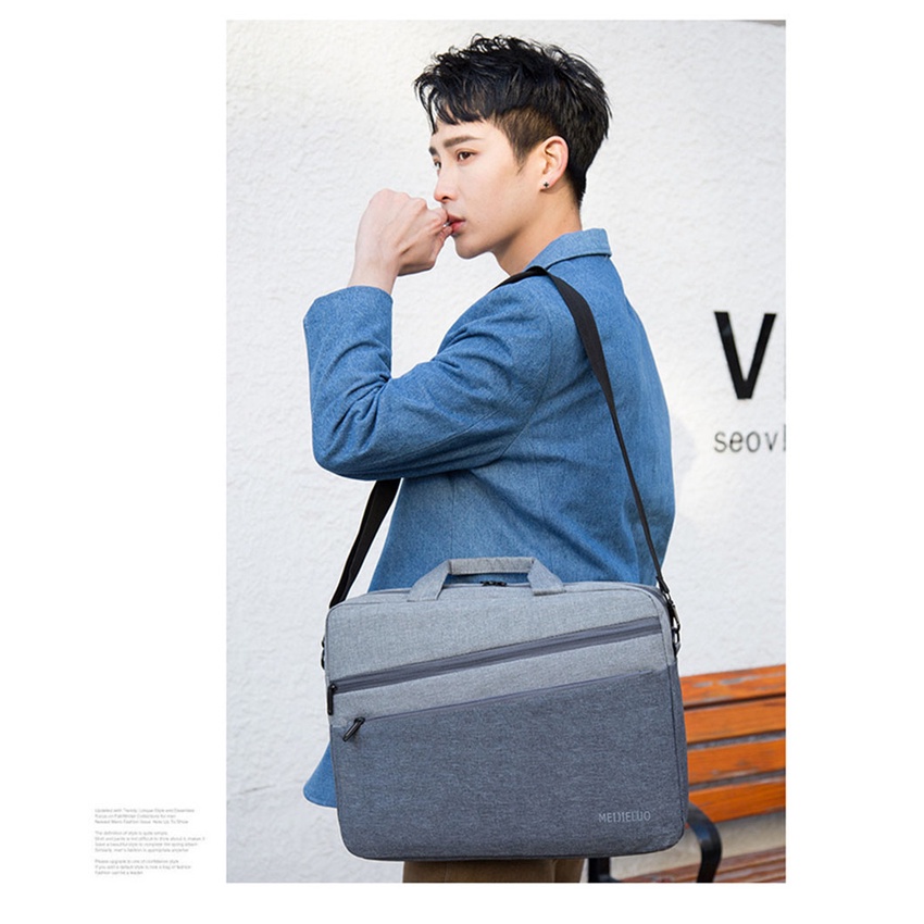 Túi laptop đeo vai 15.6 inch B1074 NASI Store cao cấp mẫu đẹp thời trang cặp xách đựng máy tính nam nữ chống sốc