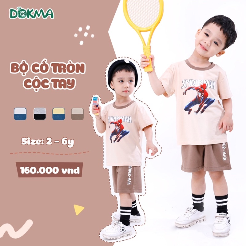 Bộ Cộc Tay Siêu Nhân Nhện Dokma 2-6y