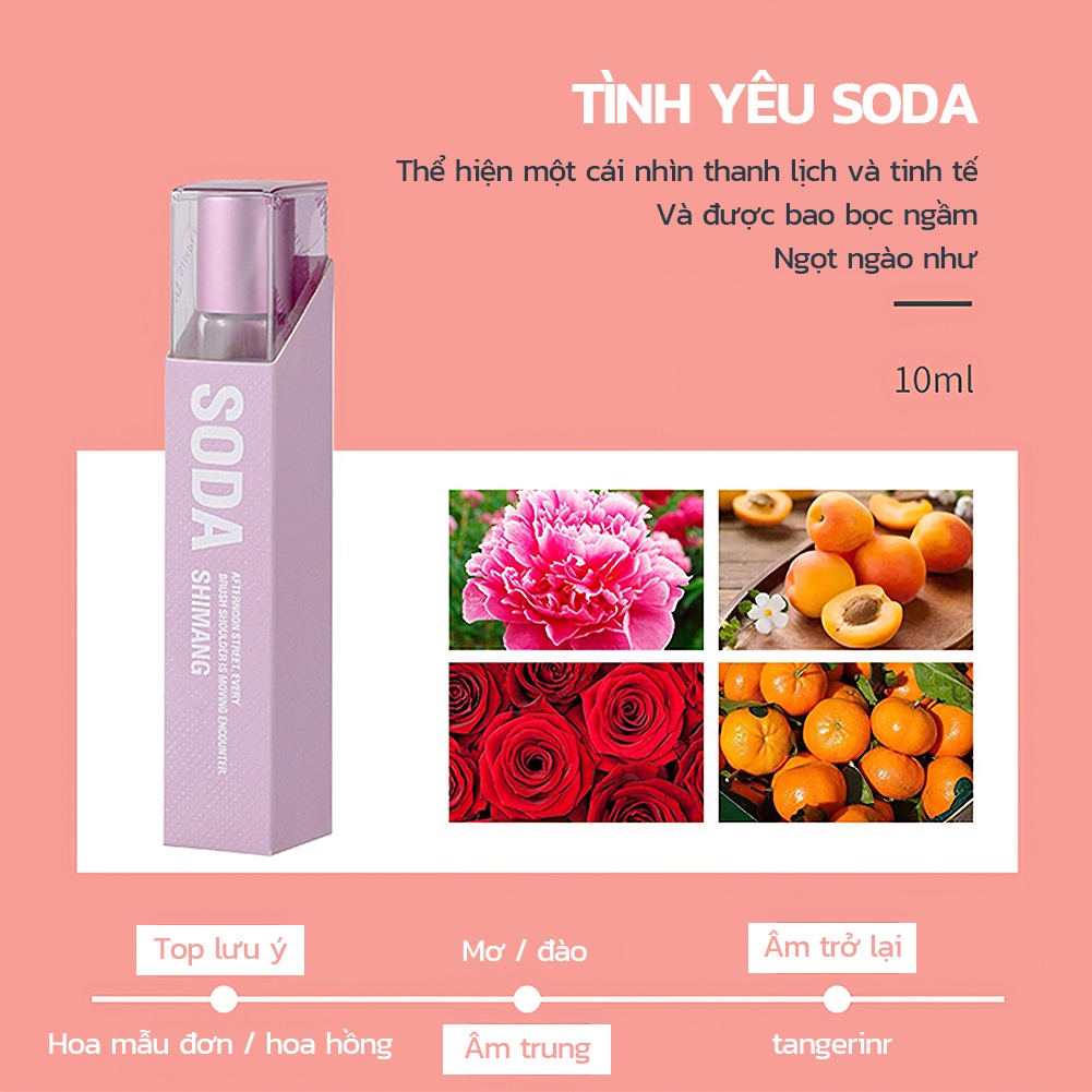 Combo 4 chai nước hoa mini hương trái cây