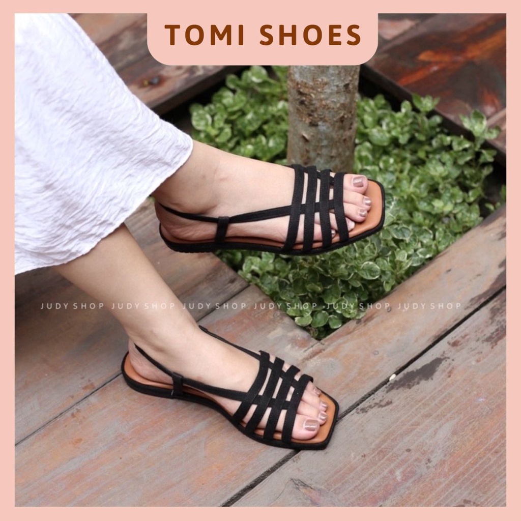 Dép rọ Sandals đan dây nhiều màu phong cách thời trang năng động bigsize - TOMI_SHOES