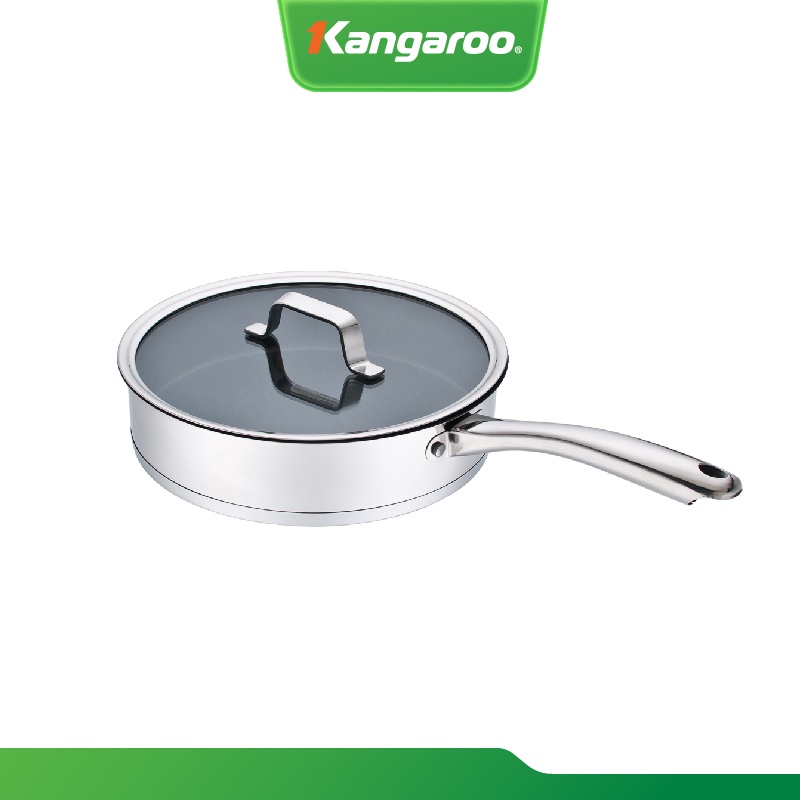 Chảo inox 26cm cao cấp 5 đáy Kangaroo KG01F126