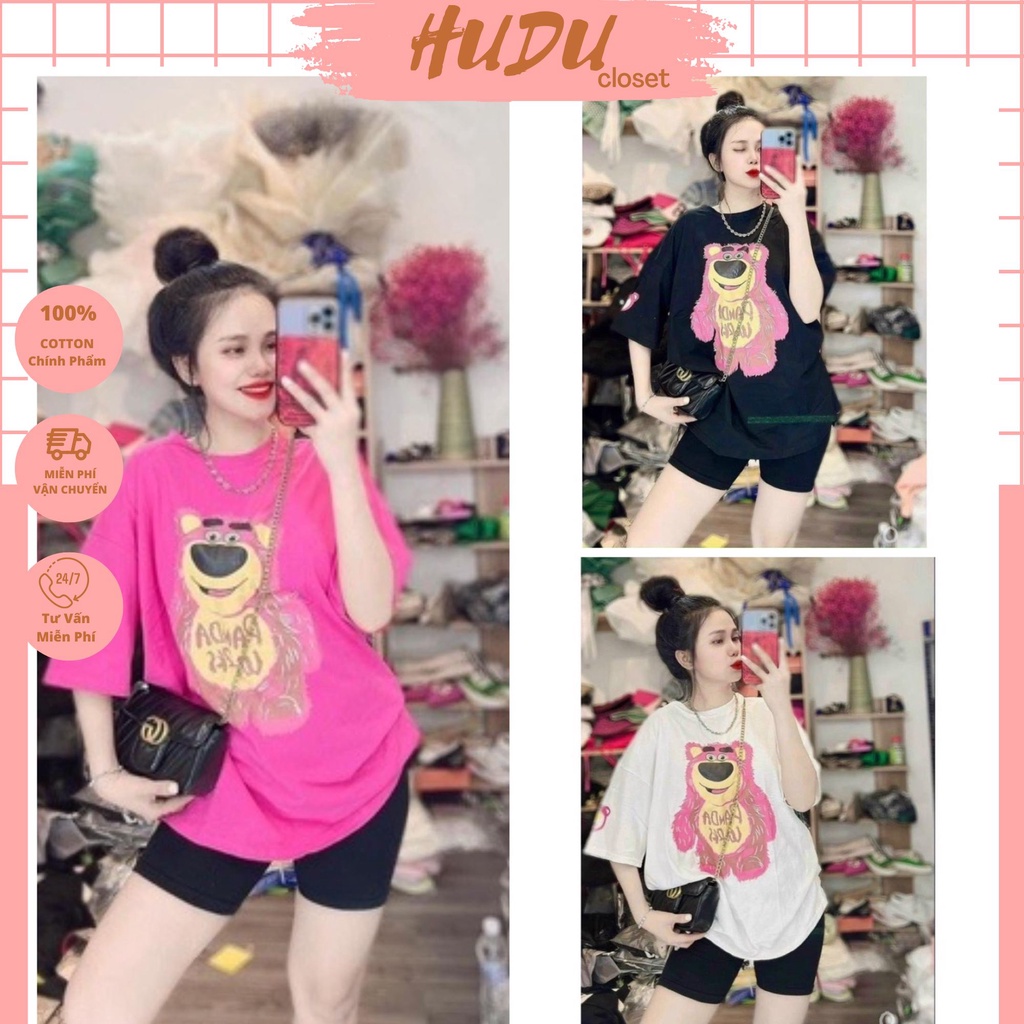Sét áo thun 3158 cotton khô + quần legging lửng , sét áo gấu panda quần legging