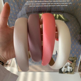 Cài tóc bản to màu sắc pastel Modleaf Soft headband Hàn Quốc