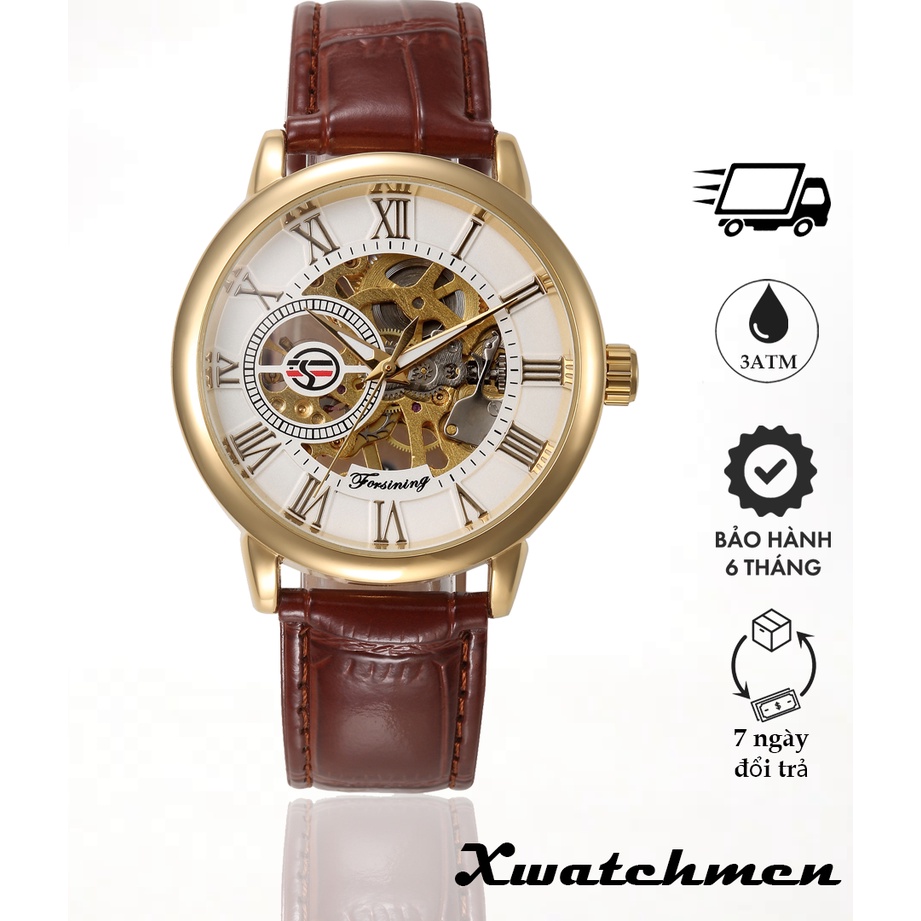 Đồng hồ cơ tự động thờ trang nam Automatic Forsining Fusini A099