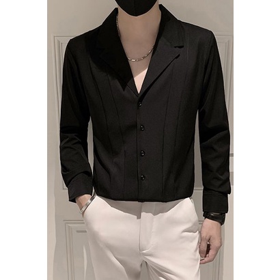 Áo sơ mi, áo sơ mi nam dài tay cổ vest thiết kế đơn giản tạo lịch sự trang sọng quý phái, chất vải cao cấp loại 1- N34 | BigBuy360 - bigbuy360.vn