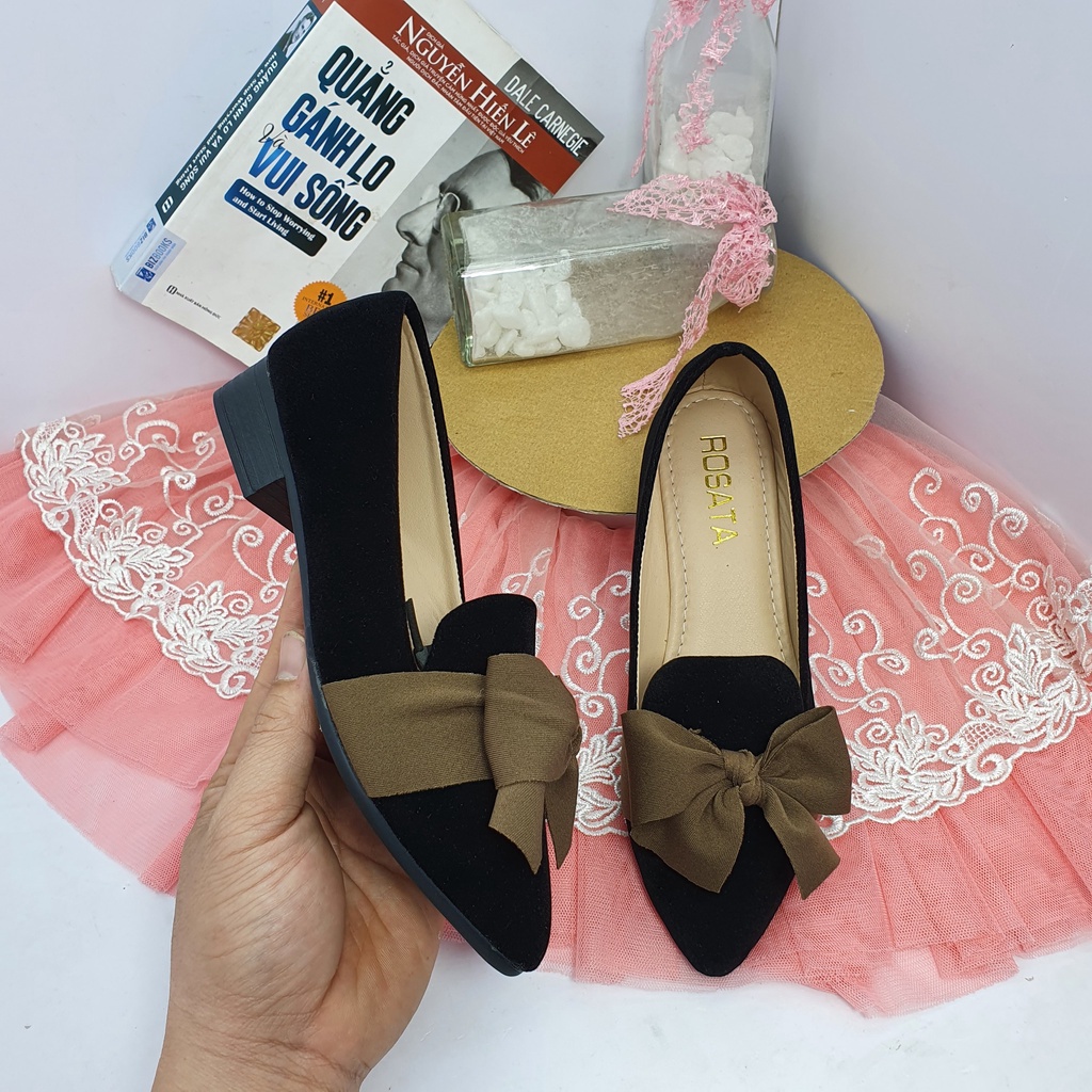 GIÀY BÚP BÊ NỮ ĐẾ CAO 3 PHÂN NƠ TO CHẤT LIỆU CAO CẤP MỀM ÊM CHÂN