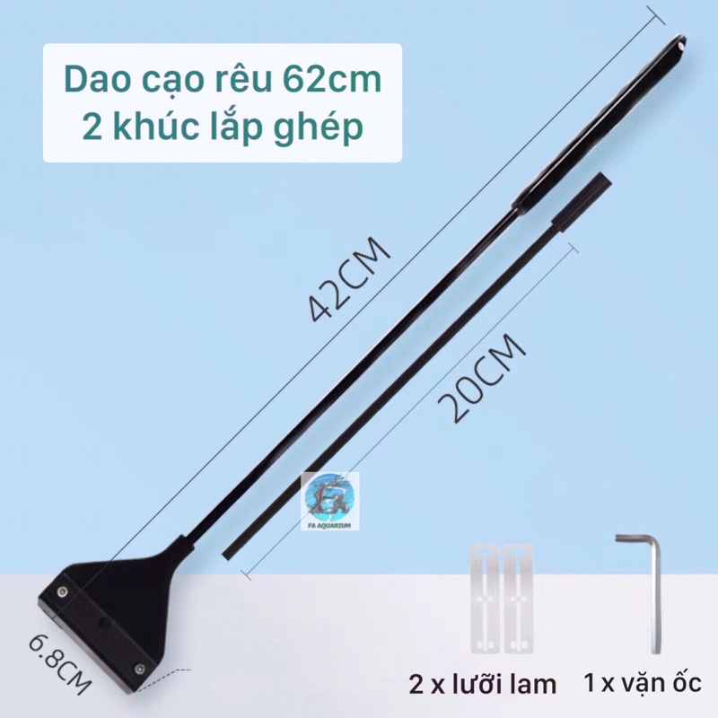 Dao cạo rêu vệ sinh bể cá