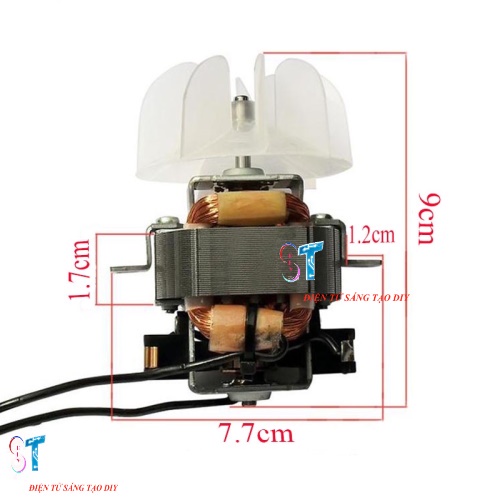 Động Cơ Máy Sấy Tóc 220VAC D17mm 2200W 12.500 RPM/MIN