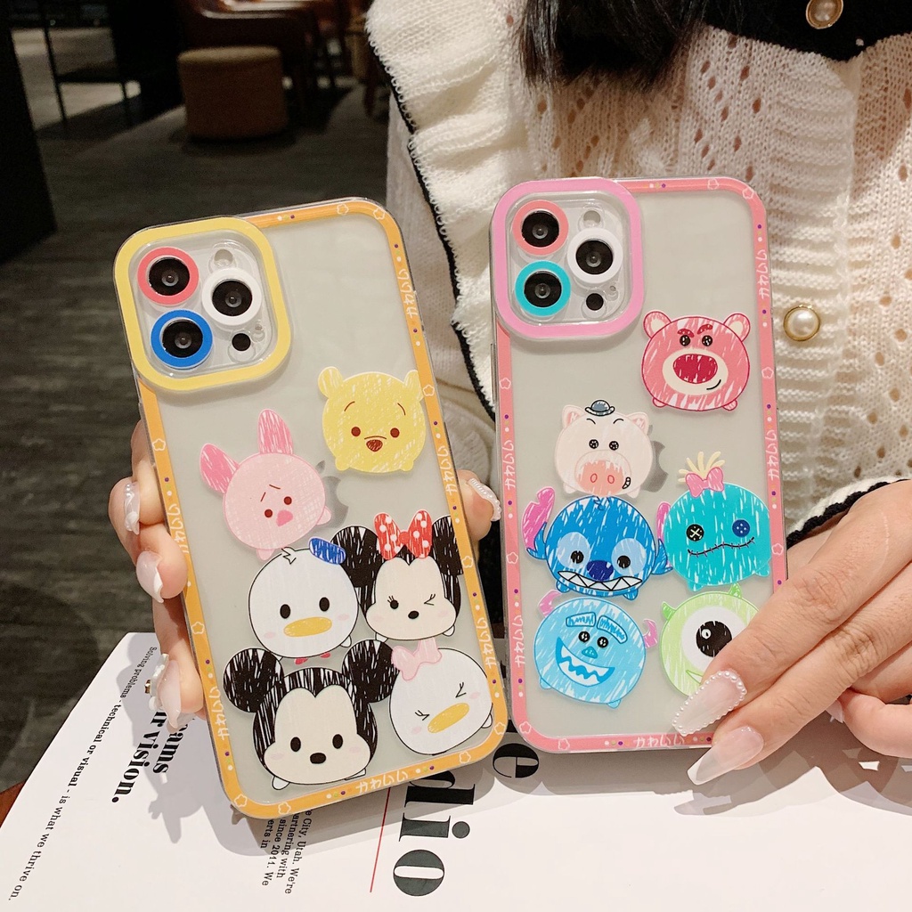 Ốp Lưng Dẻo Dành Cho Iphone Viền Vuông Chất Liệu TPU Dẻo In Hình Ngộ Nghĩnh Dễ Thương