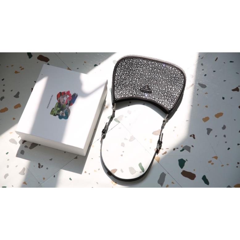 Túi Xách Kẹp Nách Prada Đá Size 22  -  By Willow.luxury