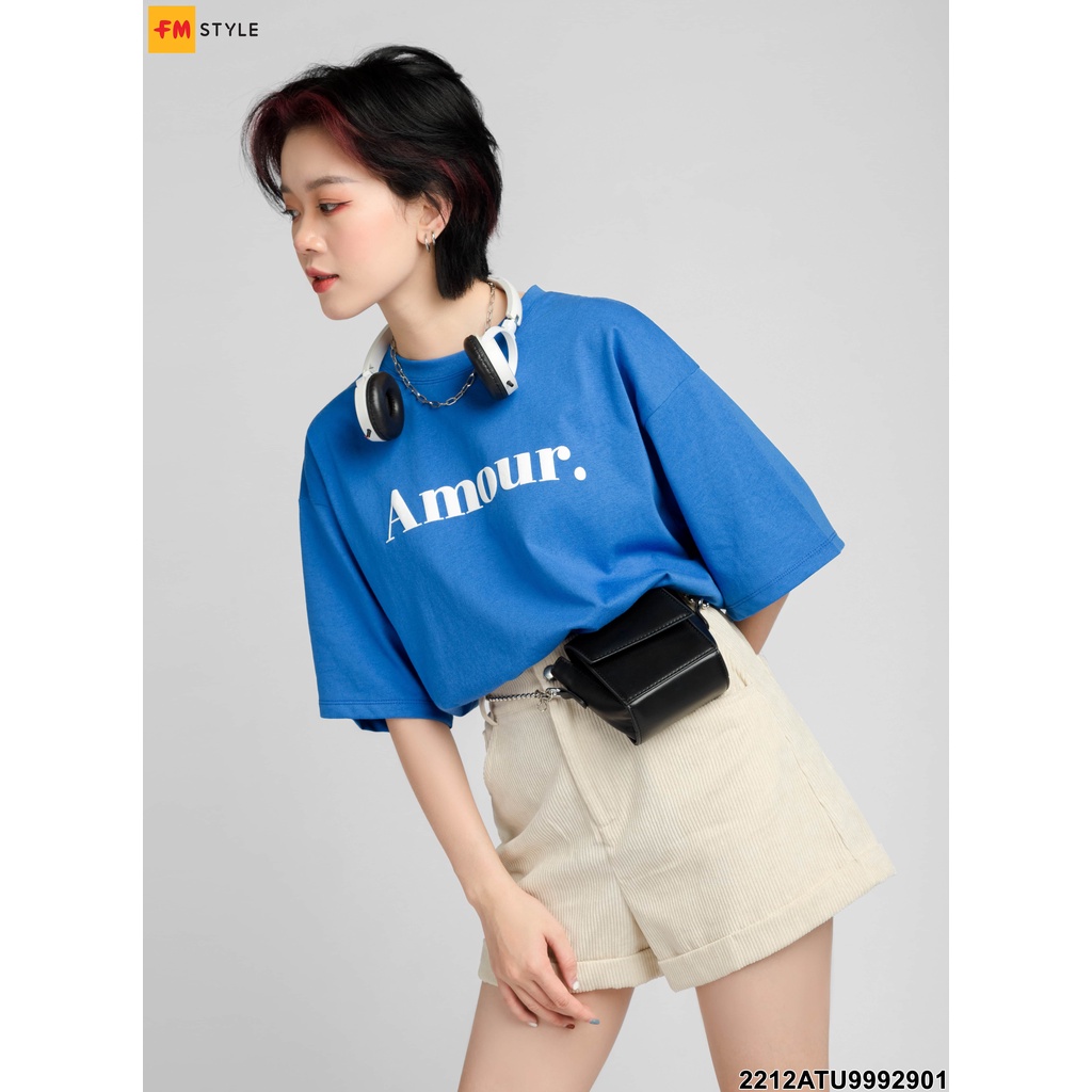 Áo thun tay lỡ form rộng FM STYLE đẹp oversize chất vải cotton mềm mịn thiết kế hình in dễ thương nhiều màu 210120021