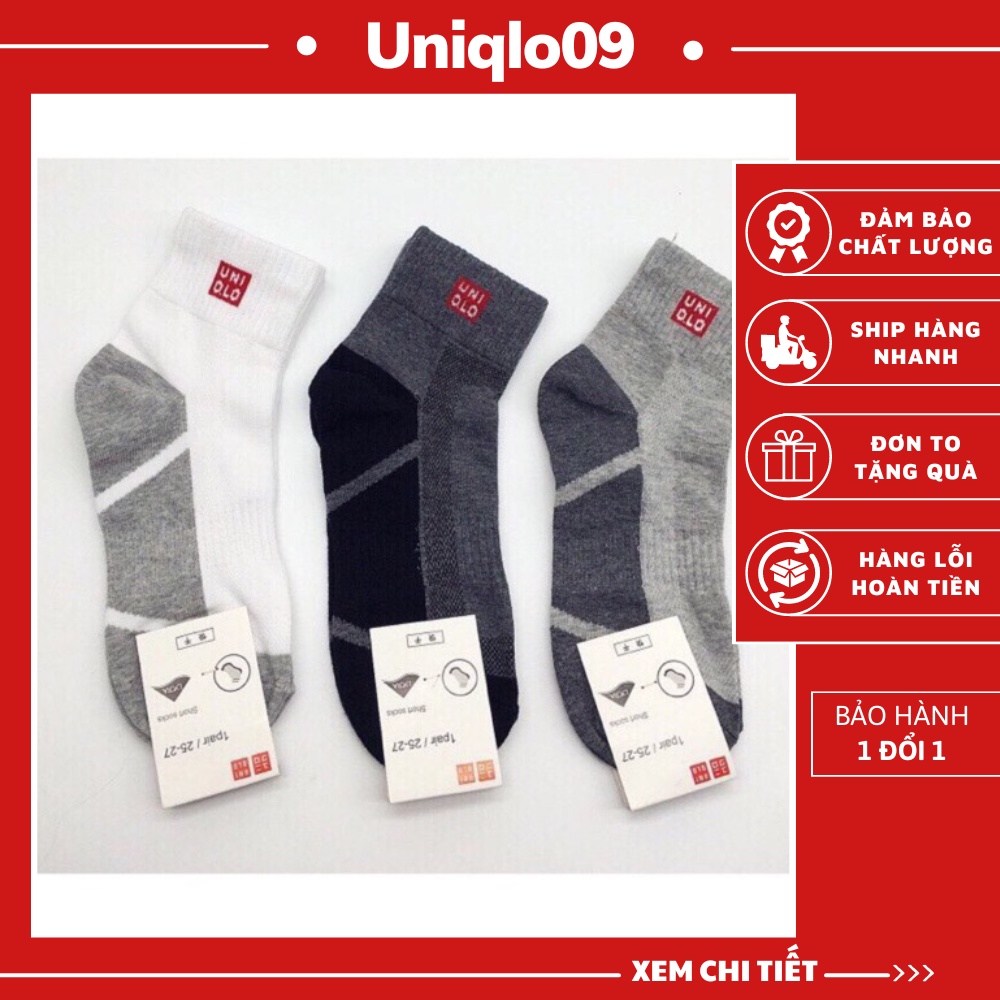Combo 5 Đôi Tất Nam Cổ Cao U.NI Set 5 Đôi Vớ Nam Chất Liệu Nano Chống Hôi Chân - UNQ02