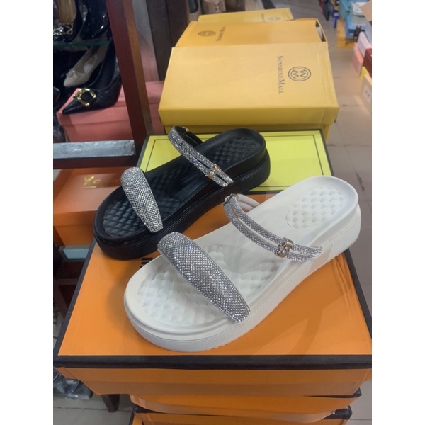 fullbox G SANDAL NỮ QUAI ĐÁ ÊM CHÂN SANG CHẢNH ĐI ĐƯỢC HAI KIỂU QC CAO CẤP