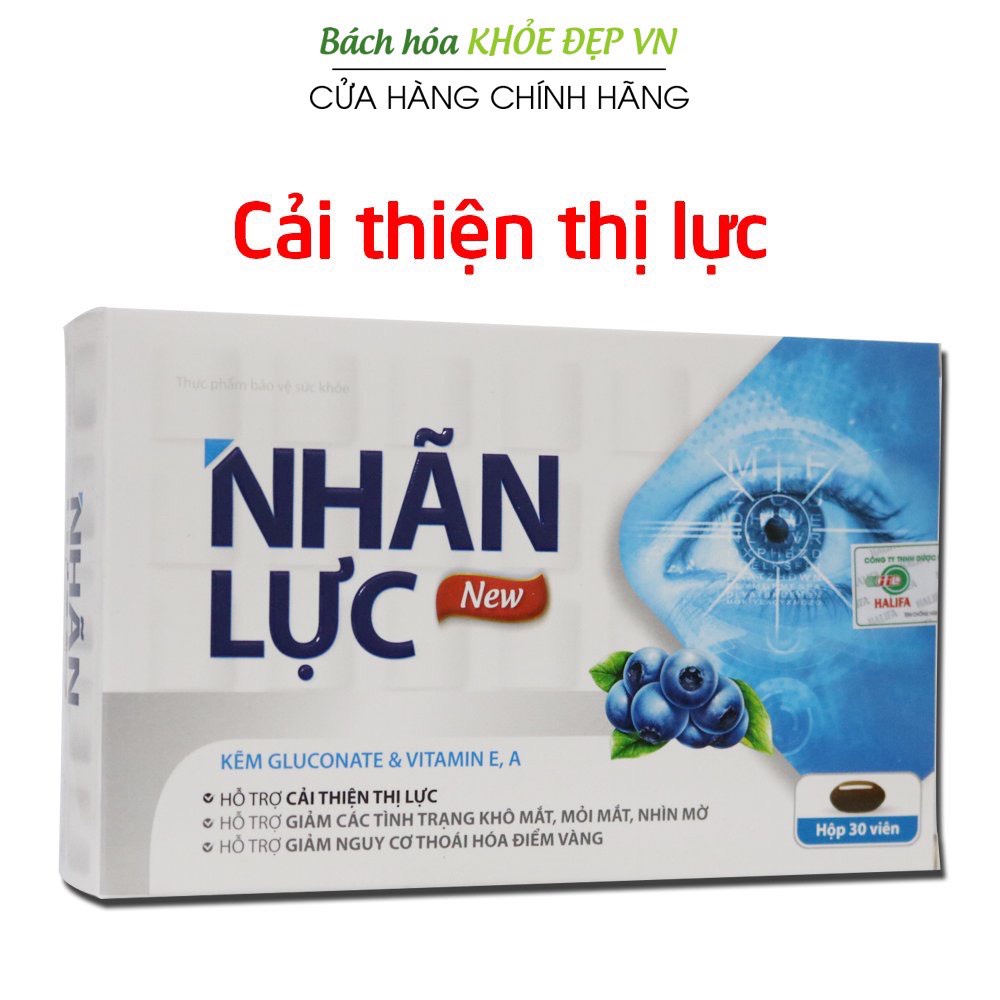 Viên sáng mắt NHÃN LỰC New - Lutein ,Omega 3 giúp bổ mắt cho trẻ từ 6 tuổi ,giảm khô mắt ,mỏi mắt - 