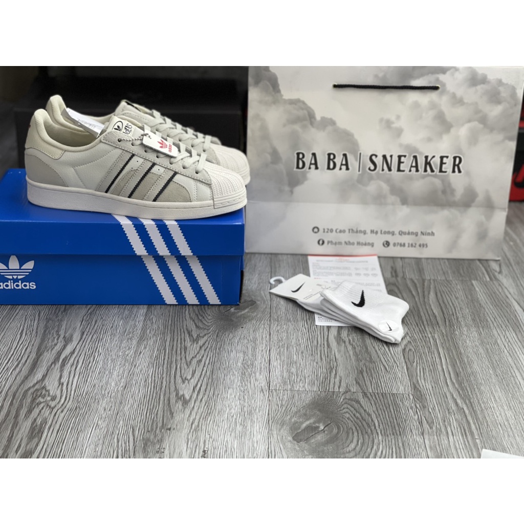 Giày Cao Cấp Thể Thảo Sneaker A/di/das Sò Xám Nỉ Cao Cấp new 2022 SIêu Xinh Ảnh Thật + freeship + Tặng Tất