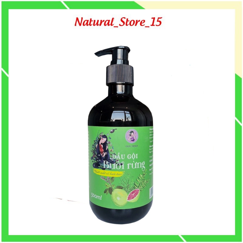 Dầu gội bưởi rừng Mộc Nhan Natural giúp mọc tóc con,mượt tóc, ngăn, chống, giảm rụng tóc