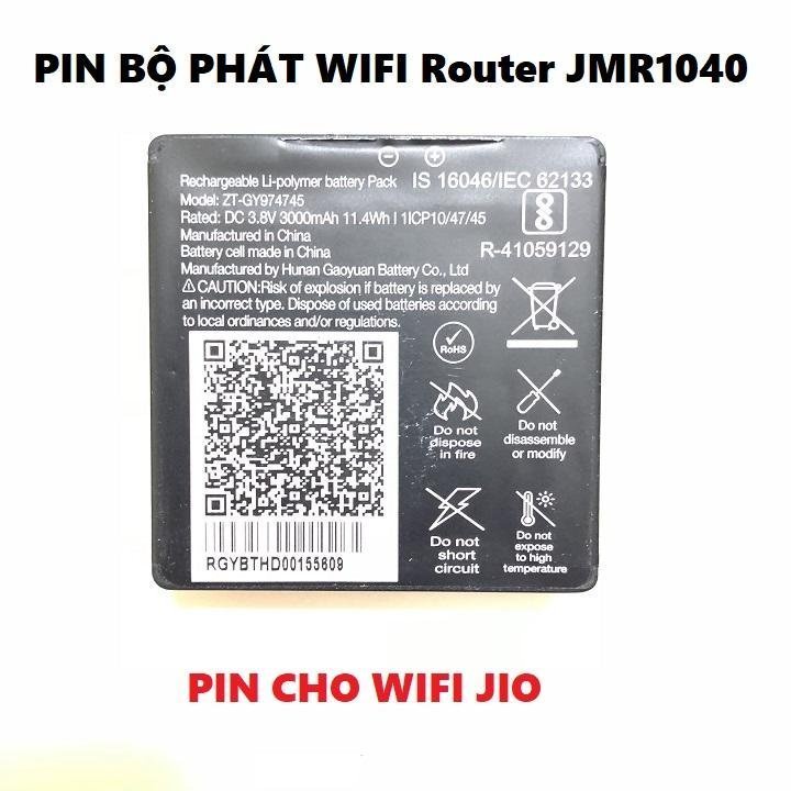 Pin thay thế dành cho bộ phát Jio tương thích với các cục phát wifi Pin Trâu - Bh 1 tháng