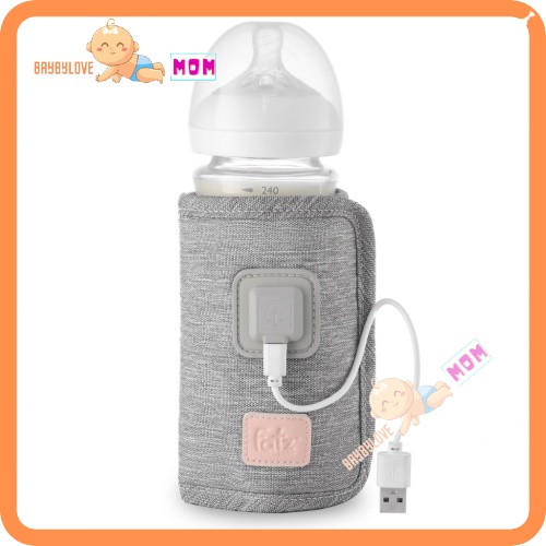 READY 1 - Túi vải ủ ấm bình sữa / Dụng cụ hâm sữa du lịch cầm tay FatzBaby Fatz - giữ nhiệt làm ấm nóng - FB3101TN