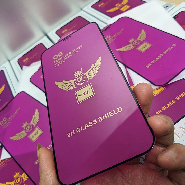 Kính cường lực cao cấp OG tím cho Vivo Y12, Y12s, Y20, Y20i, Y20s, Y30, Y50s, Y72- Độ cứng cao, Cảm ứng mượt mà