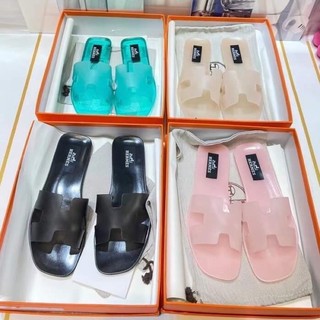 Dép HM nữ nhựa thời trang trong suốt giá rẻ siêu hot