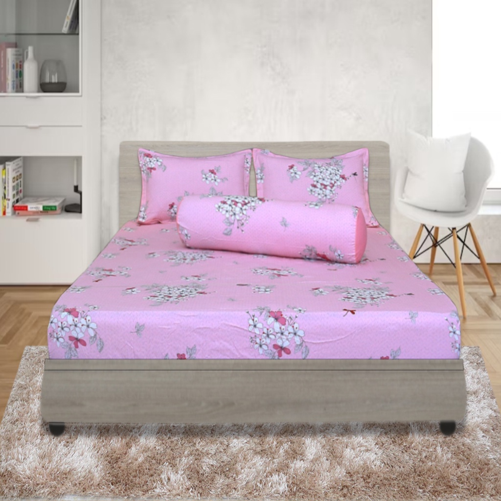 Bộ Drap Gối Cotton Hoa Thắng Lợi Mẫu 11 - Chính hãng