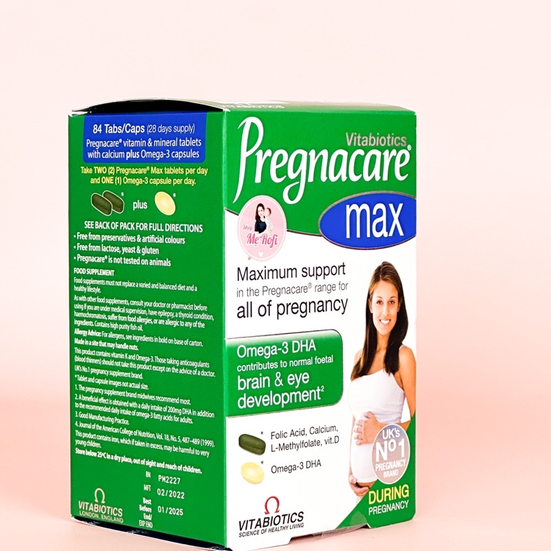 Viên Uống Vitamin Tổng Hợp Pregnacare Max Vitabiotics Cho Bà Bầu 84 Viên Mẹ Rofi