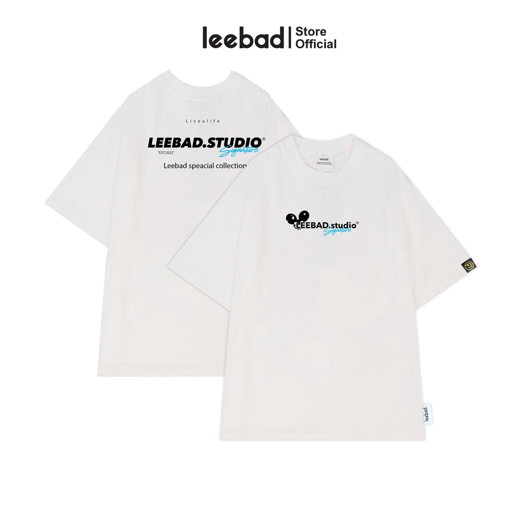 Áo thun nam nữ local brand form rộng cổ tròn tay lỡ Leebad LB004