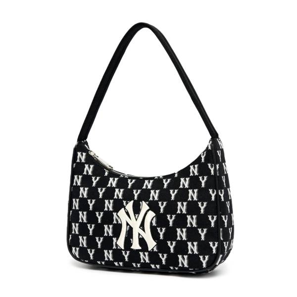 Túi Kẹp Nách Đeo Vai Vải MLB Monogram Jacquard Hobo Bag