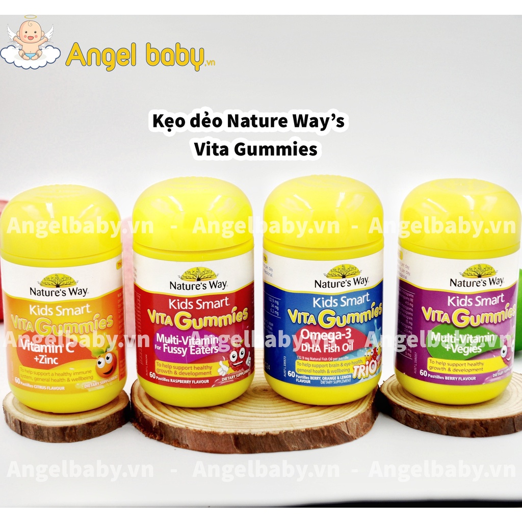 Kẹo dẻo Vita Gummies Nature's Way bổ sung vitamin cho bé - Hộp 60v