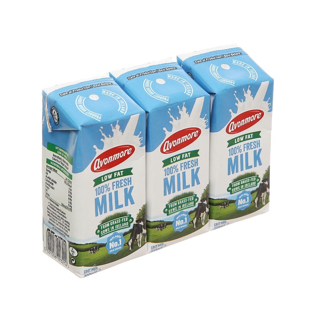 Sữa tươi Avonmore không béo 3*200ml