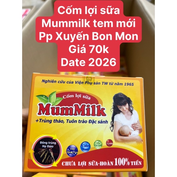 Cốm lợi sữa Mummilk chính hãng - cốm lợi sữa cho mẹ sau  sinh của viện phụ sản Tw, kích sữa về nhanh, sữa mẹ đặc mát