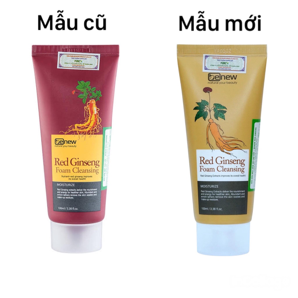 Sữa rửa mặt hồng sâm Benew Hàn Quốc