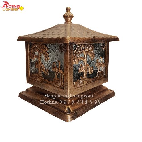 Đèn trụ cổng D250 nhôm đúc PH6293