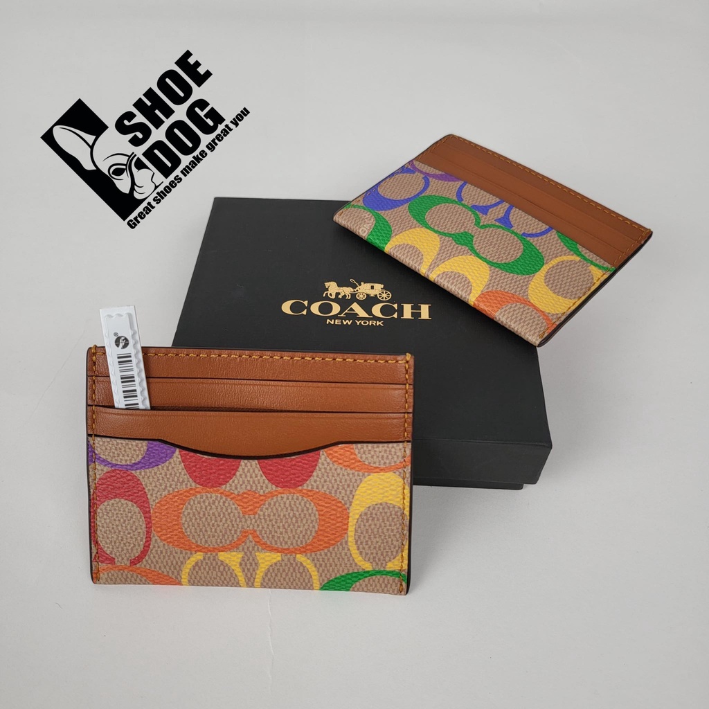 Bóp ví hàng hiệu nam nữ Card Holer ví đựng thẻ Coach 7 màu