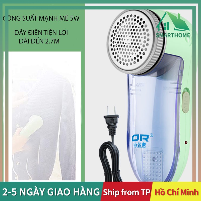 Máy loại bỏ xơ vải/lông xù/bóng lông trên quần áo chạy bằng điện mini cầm tay dùng trong gia đình