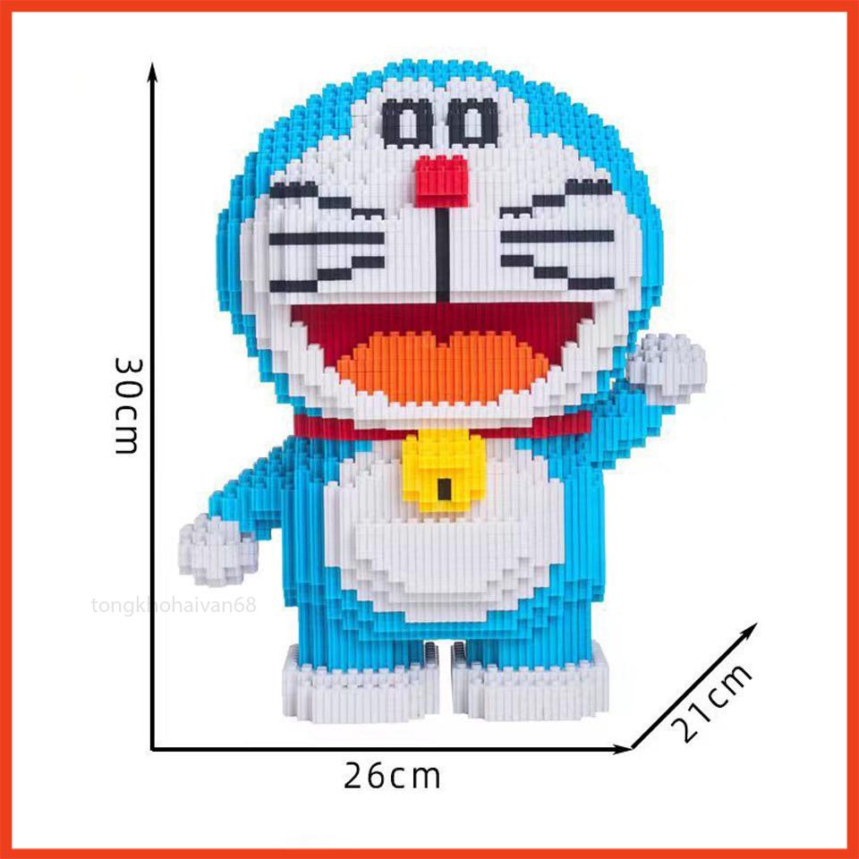 Mô Hình Lắp Ráp Doraemon Cỡ Lớn,Đồ Chơi  Xếp Hình Phát Triển Trí Tuệ Cho Bé