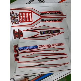 tem rời vario sợi bạc dán xe đỏ