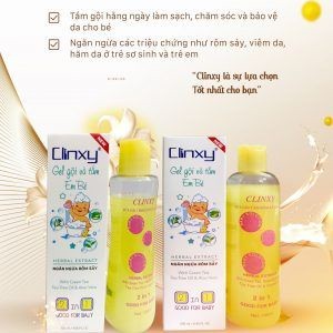 [CHÍNH HÃNG] Sữa tắm chống rôm sảy Clinxy- 120ml