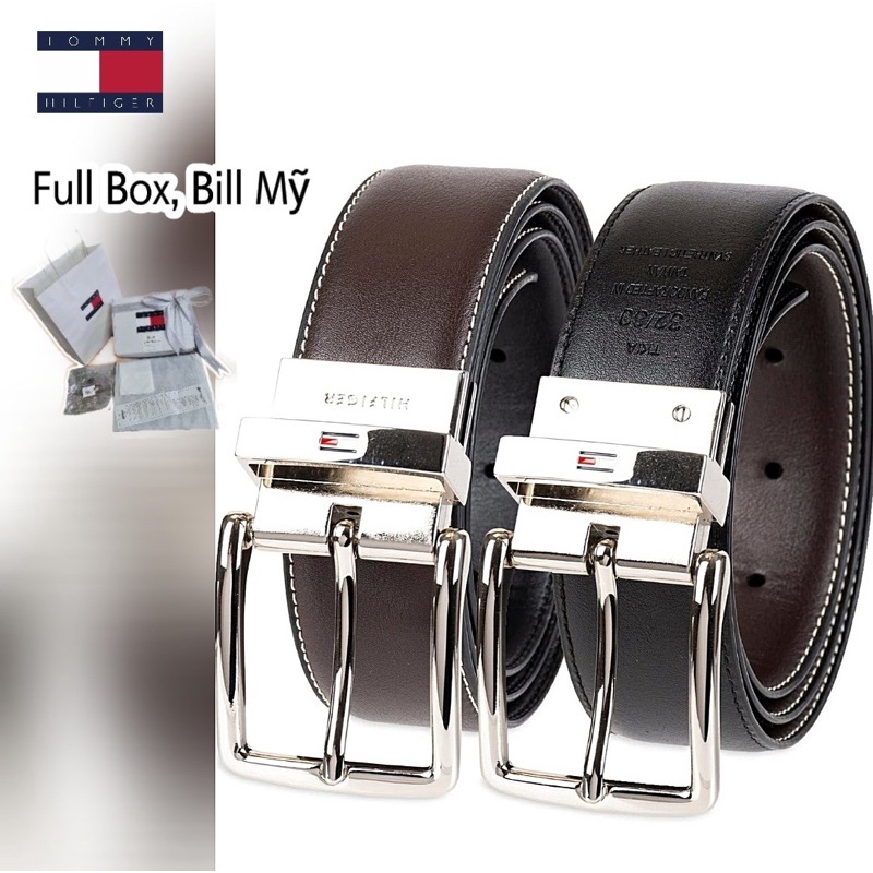 Thắt lưng da nam Tommy Hilfiger 2in1 chính hãng nhập Mỹ