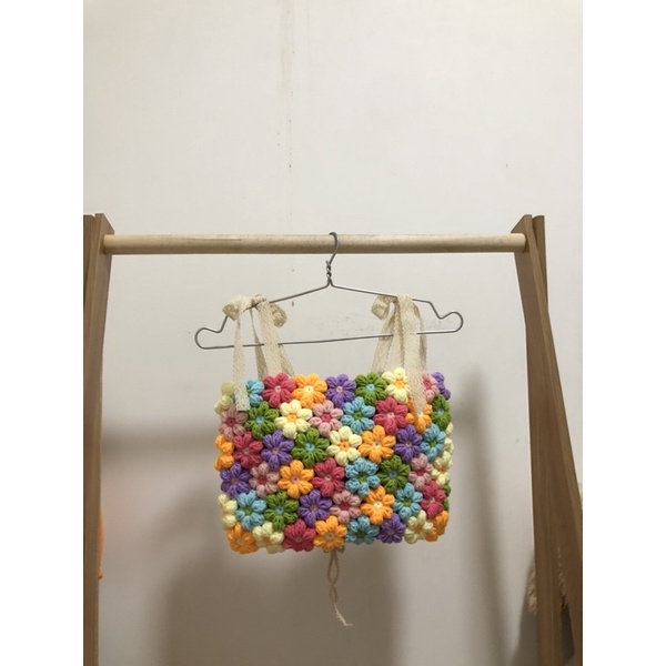 ☀️HOT • Áo CROPTOP hoa len móc siu đáng yêu[Ảnh thật] | BigBuy360 - bigbuy360.vn