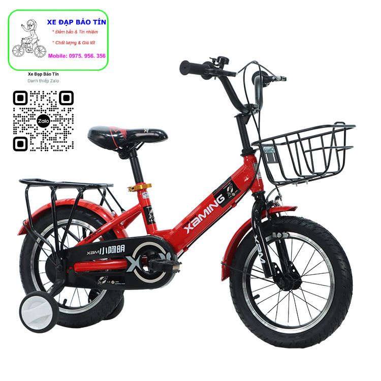 Xe đạp trẻ em XAMING size 12 - 20 dành cho các bé từ 2-10 tuổi.