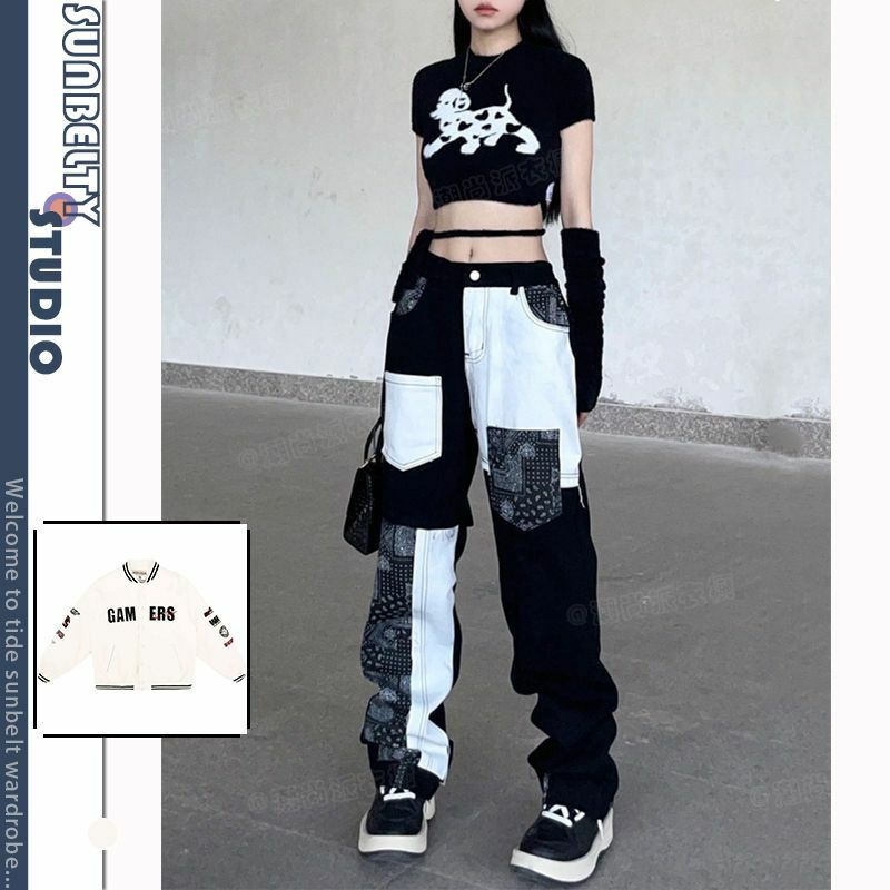 Quần Jeans Nam Nữ Phối Siêu Chất