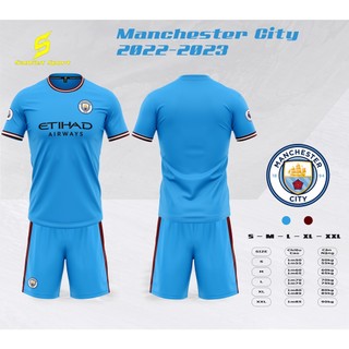 Quần áo đá banh, đá bóng Mancity sân nhà, sân khách