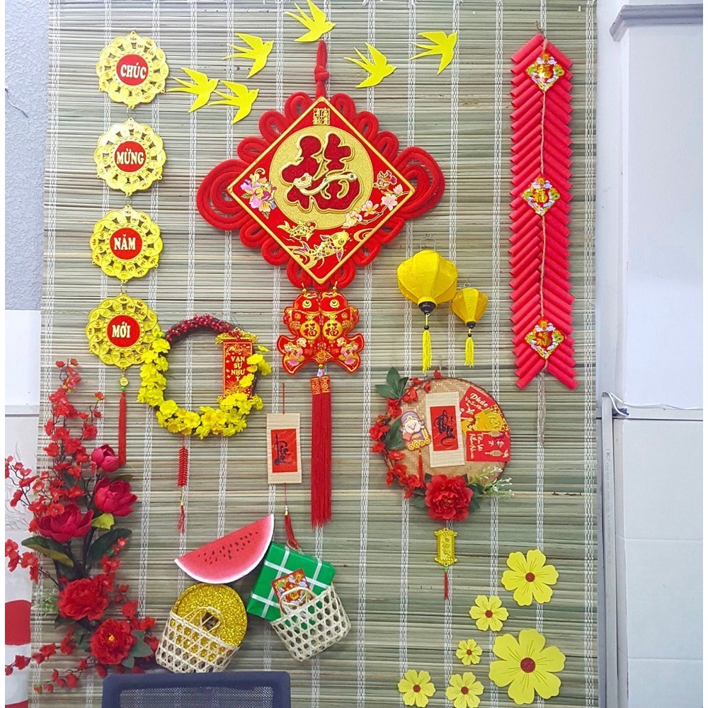 Mành trang trí tết làm deco làm phông chụp hình kt 1mx cao 2m 1m20 x cao 2m ,rèm thả trần ốp tường